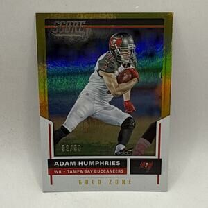 2017 Score Adam Humphries Tampa Bay Buccaneers #241 NFL Football Gold /50 SP